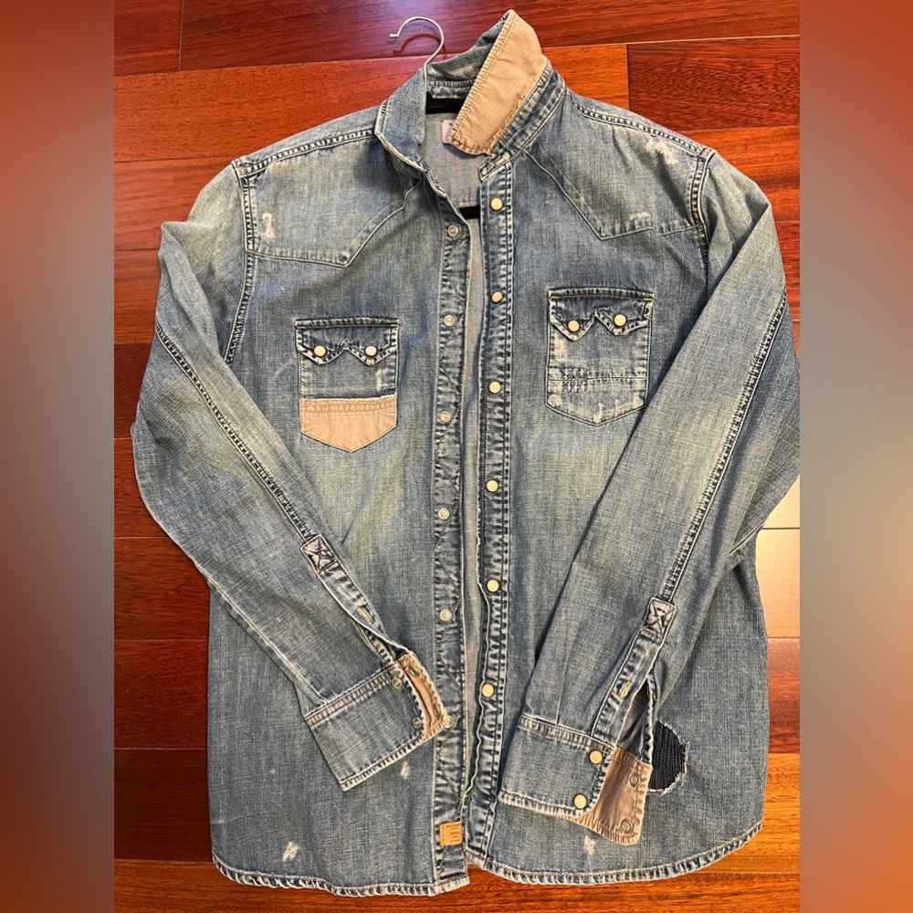 Mango men’s denim shirt Size M
